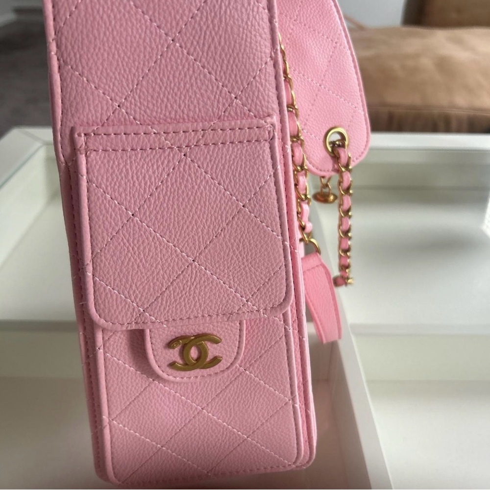 CHANELL Pink Quilted 25 mini Shoulder Bag